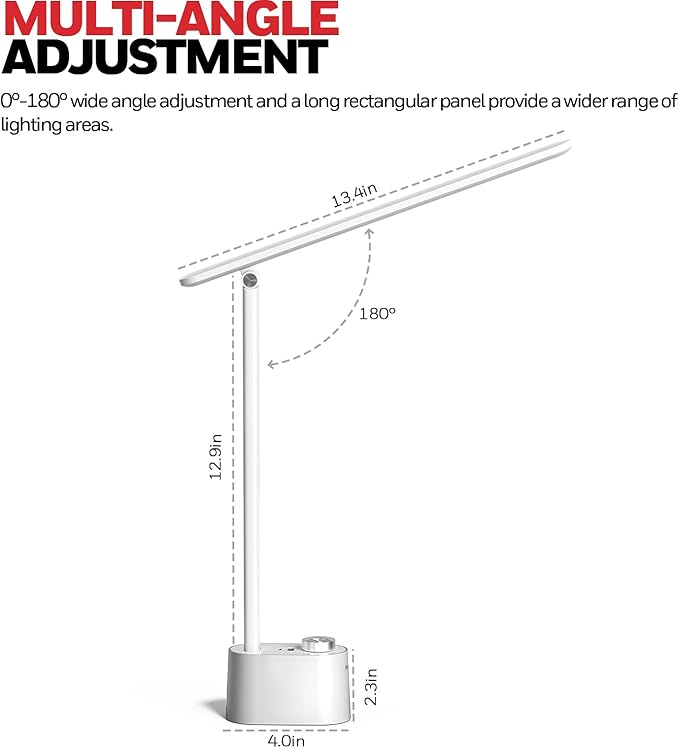 Honeywell LED Desk Lamp with USB Charging Ports - Image 4
