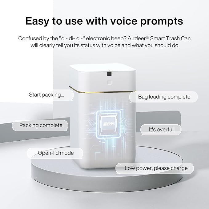 Airdeer Automatic Trash Can, 4 Gallon Self Sealing and Self-Changing Smart - Image 5