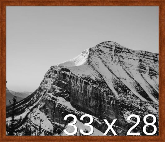 Frame It Easy 33 x 28 Russet Wood Frame by FrameItEasy