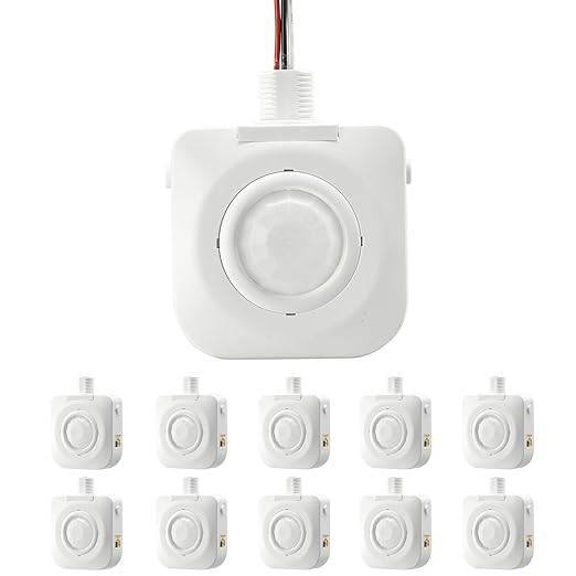 ECOELER High-Bay Occupancy Sensor Switch, 360° Passive Infrared PIR Ceiling by ECOELER