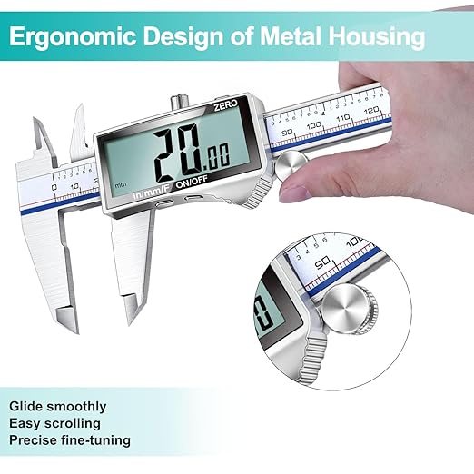 Kynup Digital Caliper Measuring Tool, Vernier Dial Caliper Digital Outside - Image 6