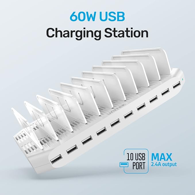 Unitek Multi Charging Station, 10-Port USB Charger - Image 2