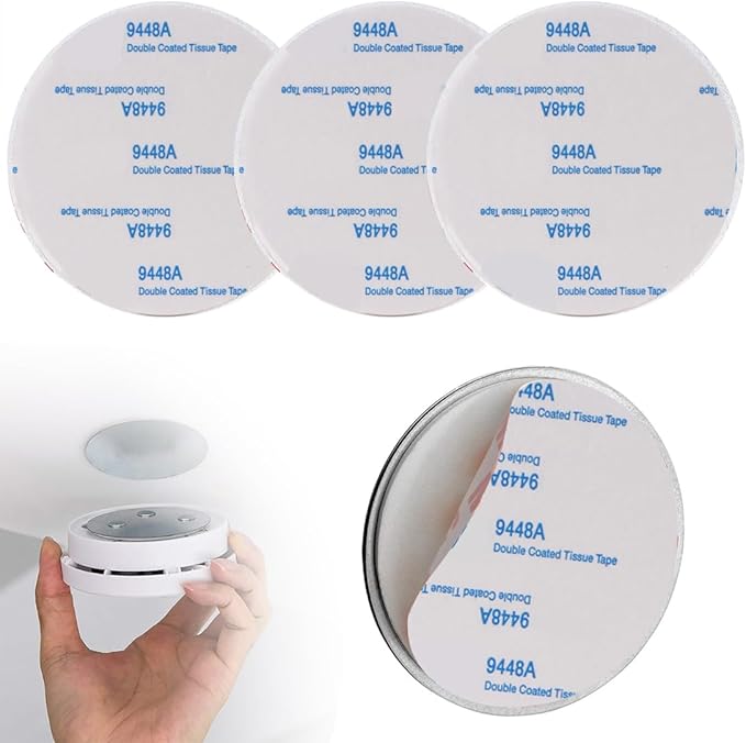 Magnetic Smoke Detector Sticky Pads Magnetic Adhesive Pads 3PCS Magnetic Smoke by ILSSLI