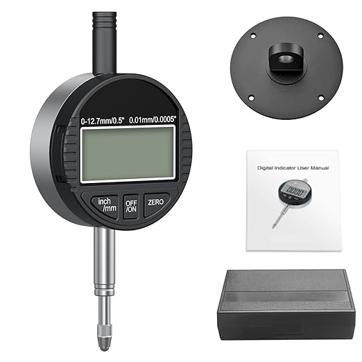 HDLNKAK Electronic Digital Dial Indicator Gauge 0-12.7mm/0.5” Inch/Metric - Image 8