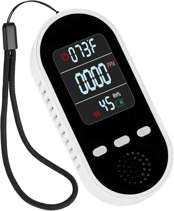 Vzmcov Portable Carbon Monoxide Detector Mini air Quality Monitor by Vzmcov