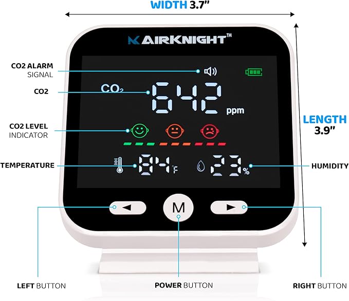 AirKnight Monitoring CO2 Monitor Indoor - Image 2