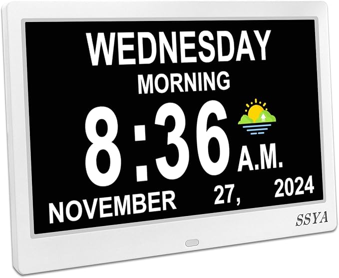 SSYA Dementia Clock for Seniors, Digital Clock by SSYA