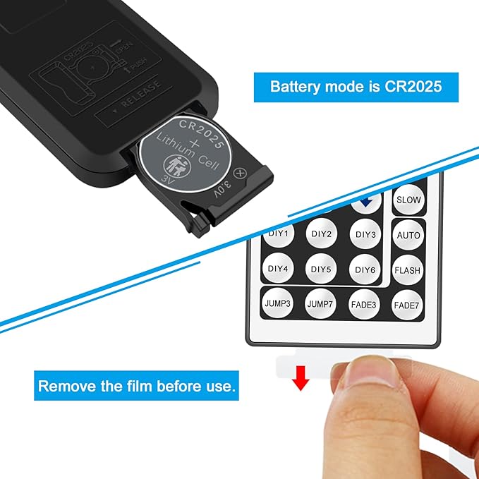RGB LED Strip Light Remote Controller, 44 Key IR Remote - Image 4
