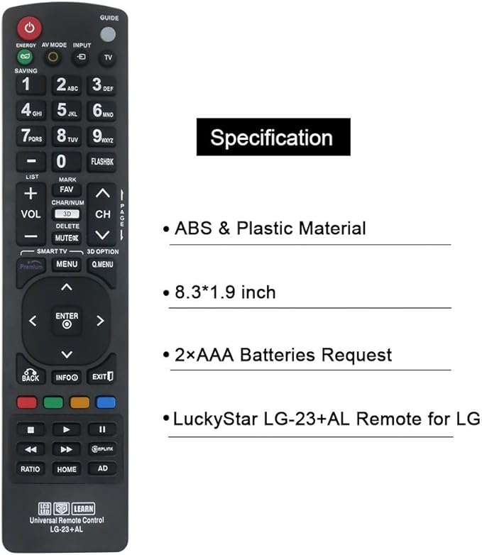 Universal Remote Control for LG Smart TVs. 1 Year Warranty. - Image 5