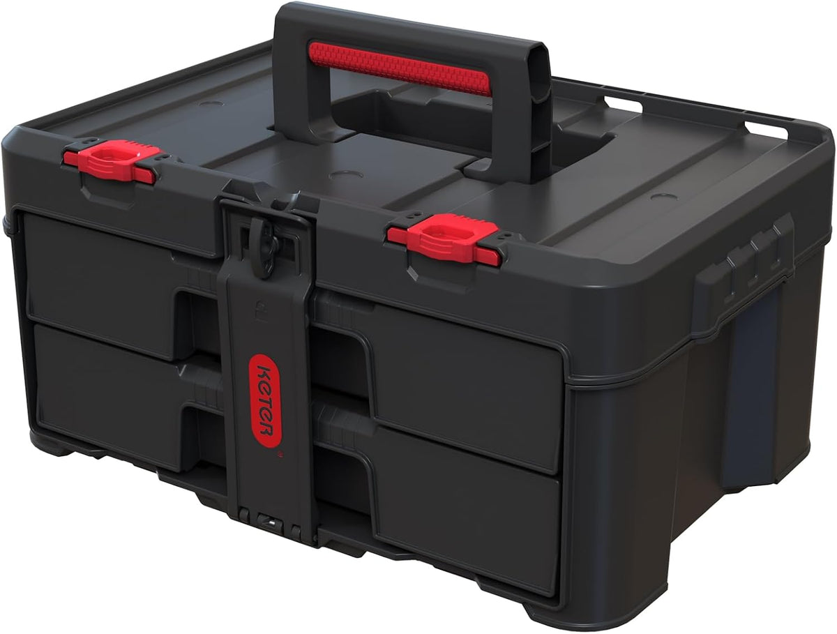 keter stack-n-roll two drawer tool box for small, main product view