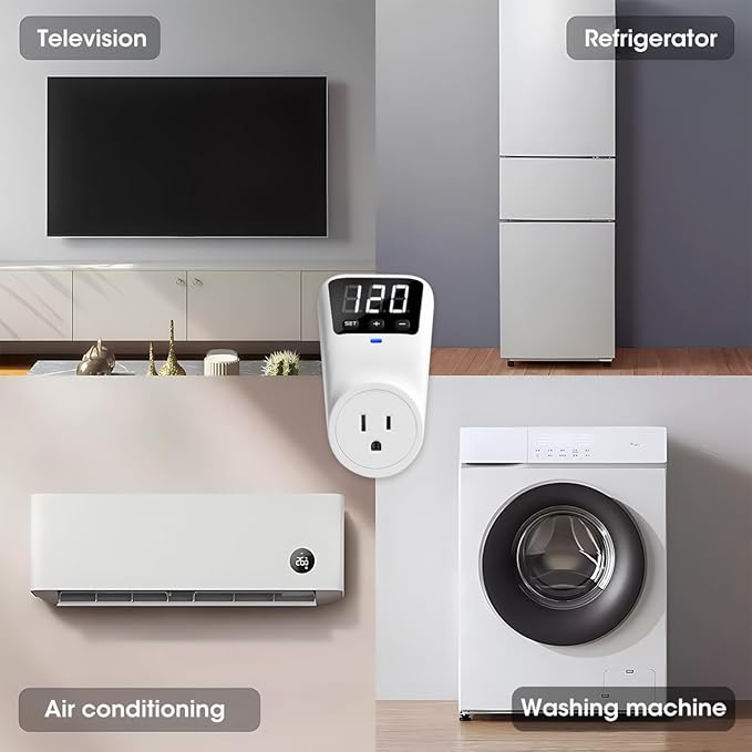 Smart Surge Protector Voltage Stabilizer Fireproof UL94V-1 Wall Mount Surge - Image 6