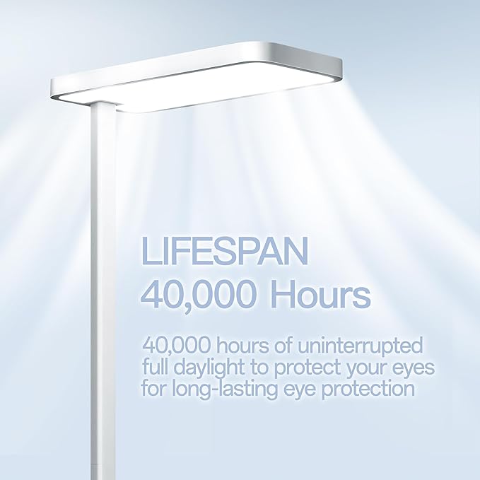Homelist LH1 Superlight 77'' Floor Lamp, 100W Full-Spectrum Eye-Care Bright - Image 6
