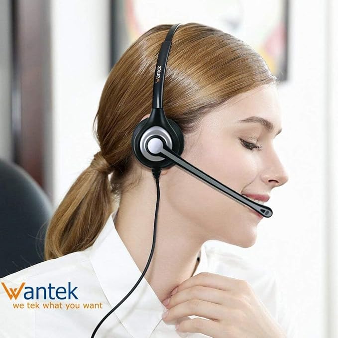 Wantek Cell Phone Headset with Microphone Noise Cancelling - Image 3