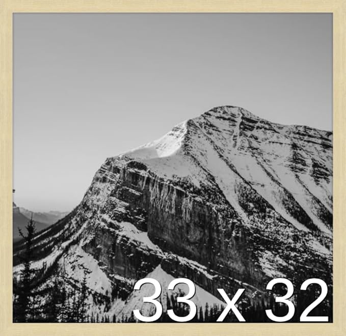Frame It Easy 33 x 32 Wheat Wood Frame by FrameItEasy