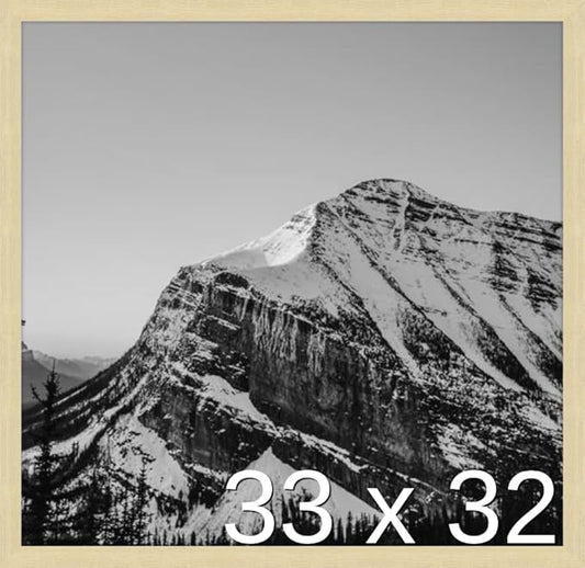 Frame It Easy 33 x 32 Wheat Wood Frame by FrameItEasy