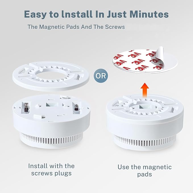 Smoke Detector 3 Pack, Fire Alarms Smoke Detectors - Image 7