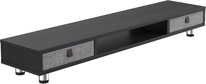 Fenge Dual Monitor Stand with 2 Drawers, 42.5 Inches Large Computer Riser - Image 9