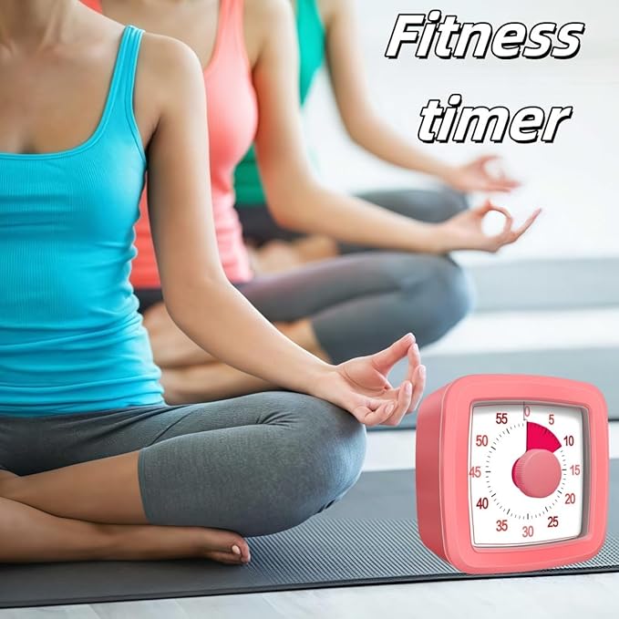 60 Minute Visual Timer for Kids and Adults, Non-Ticking 5.5 Inch Large Visual - Image 5