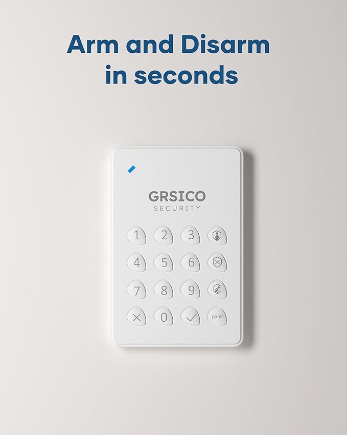 GRSICO Wireless Home Alarm System 15-Piece Kit, WiFi Alarm System - Image 6
