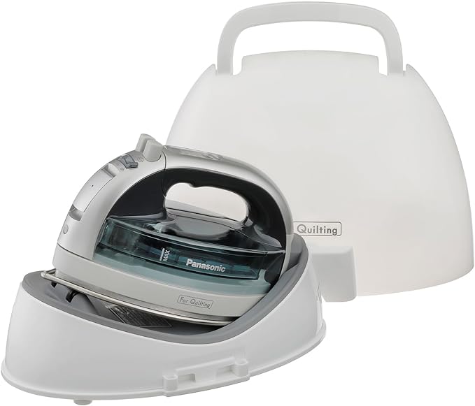 Panasonic NI-QL1100L Cordless Steam/Dry Iron, 1500W Wide Stainless Steel Plate by Panasonic