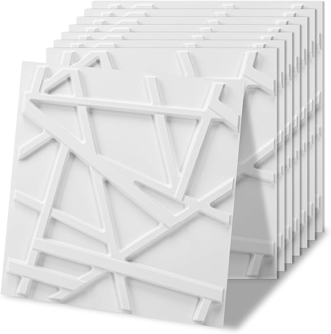 Art3d 20 Pack Decorative 3D Wall Panels, 19 Sq.Feet PVC Interior Wall Décor by Art3d