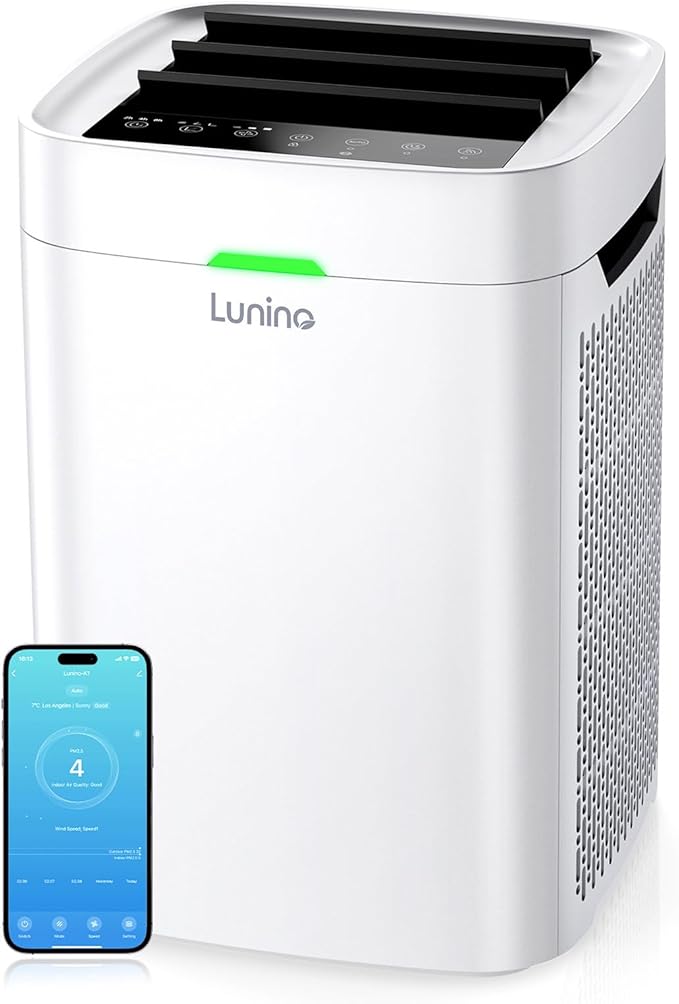 LUNINO Air Purifiers for Home Bedroom Dorm Room Apartment, Double-sided HEPA by LUNINO