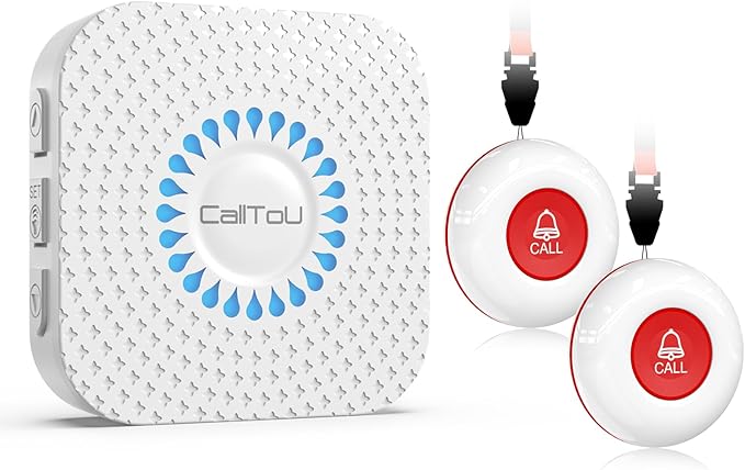 CallToU Caregiver Pager Call Button Elderly Wireless Call Button Vibration by CallToU