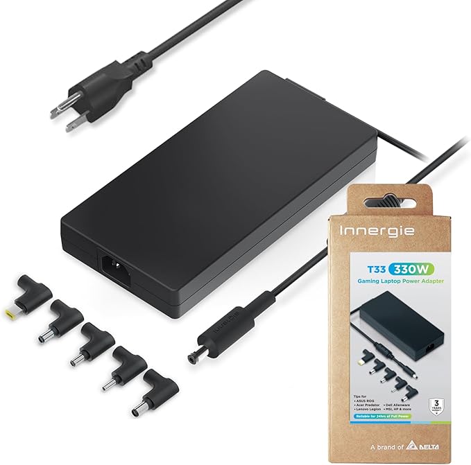Innergie T33 330W 300W 280W Gaming Laptop Charger Power Adapter Compatible by Innergie