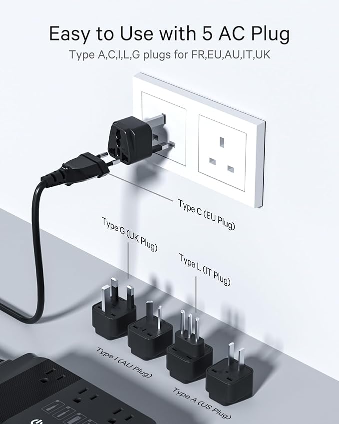 DOACE 220v to 110v Voltage Converter - Image 5