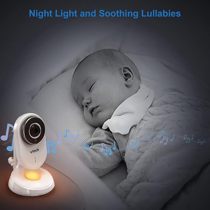 VTech VM818HD Baby Monitor, Night Light, 110-degree Wide-Angle True-Color - Image 6