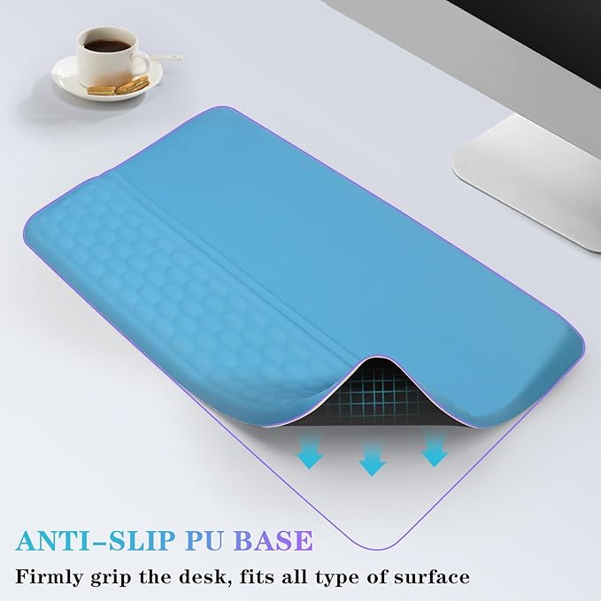 Computer Keyboard Stand with Wrist Rest, Ergonomic Tilted Keyboard Holder - Image 5