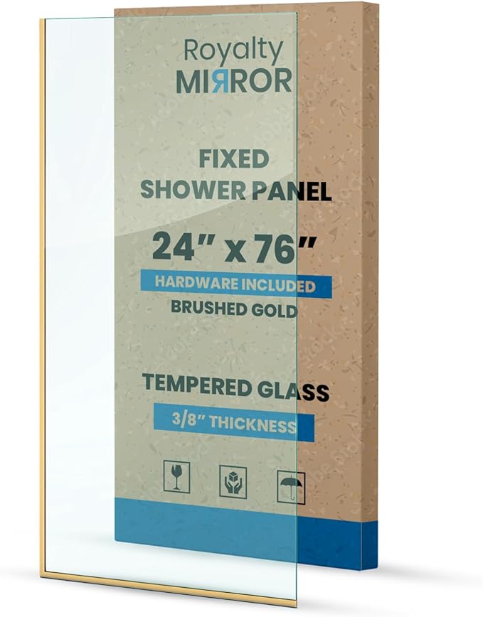Royalty Fixed Shower Screen by Royalty+Mirror