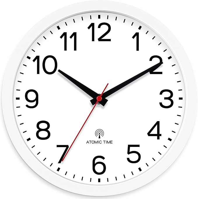 AKCISOT Atomic 10 Inch Wall Clock Analog Clocks by Akcisot