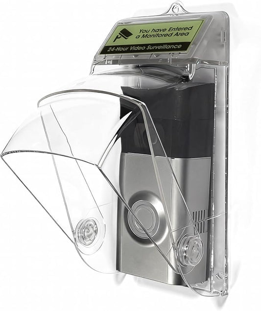 Dgyezhao Clear Outdoor Plastic Flip Doorbell Rain Cover, Camera Cover protector by dgyezhao