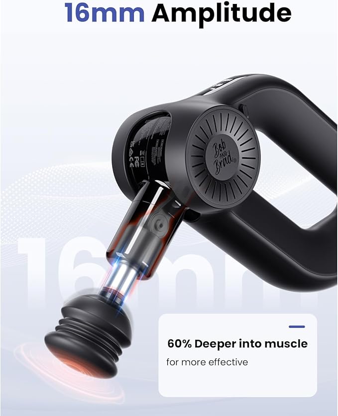 BOB AND BRAD D6 Pro Massage Gun Deep Tissue Percussion - Image 2