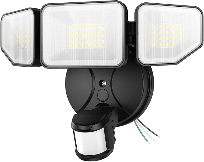 Meloght 65W 6500LM Flood Lights Outdoor Motion Sensor, Hardwired Security by Meloght