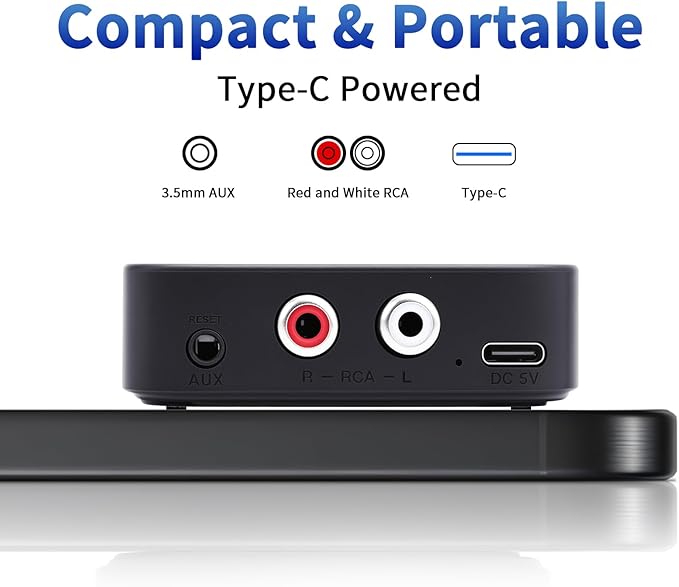 M1R Bluetooth 6.0 Wireless Audio Receiver & Adapter Ideal - Image 7