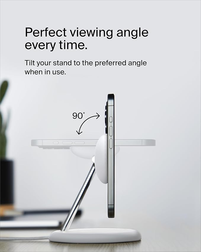 Belkin MagSafe-Compatible 3-in-1 Wireless Charger Stand 15W - Image 5