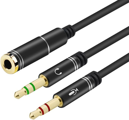 CANFON Headphone Splitter for Computer 3.5mm Female to 2 Dual 3.5mm Male by CANFON
