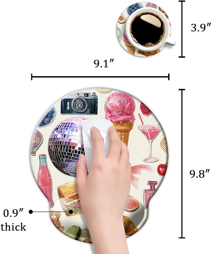 Ergonomic Mouse Pad with Wrist Support, Mouse Pad with Wrist Rest, Relieve - Image 6