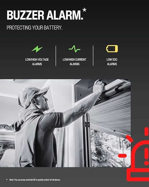 LNEX 500A Battery Monitor with Shunt, 3.5" Color Screen RV Monitor with 16ft - Image 3