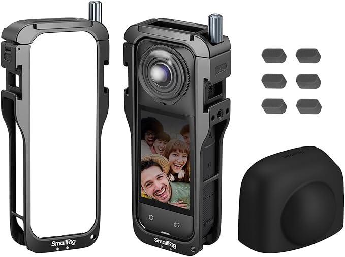 SMALLRIG Cage for Insta360 X5 Accessories, Aluminum Alloy Protective Case for by SmallRig