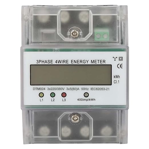 ANKROYU 220/380V 5-80A Power Meter, Energy Consumption Digital Electric Power by ANKROYU