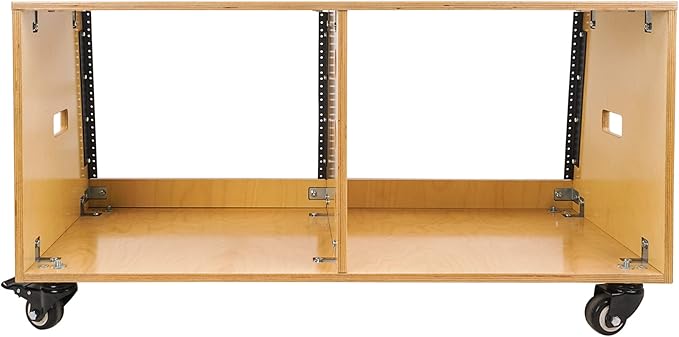 Sound Town DIY 2 x 8U Slanted Studio Rack - Image 4