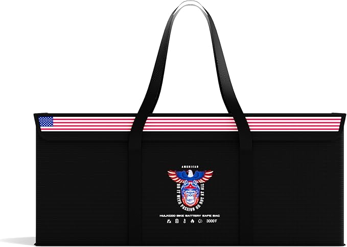 12V 200Ah LiFePO4 Lithium Battery Fireproof Safe Bag, Large Capacity by Unknown