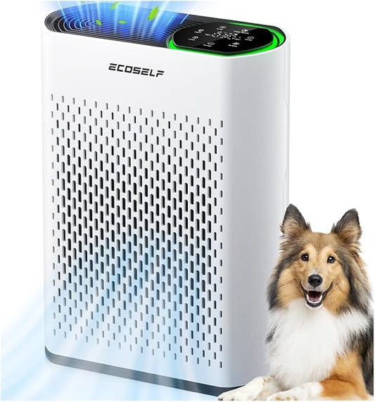 Powerful Air Purifiers for Home Large Room Up to 2400 Ft², ECOSELF HEPA Air by ECOSELF