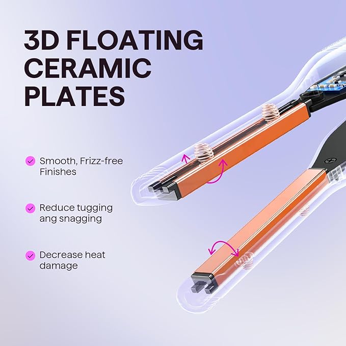 Wavytalk 3/10" Small Flat Iron, Pencil Flat Iron - Image 5