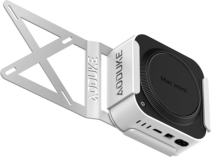 AODUKE Aluminum Alloy Mac mini M4 VESA Bracket, Mac mini 2024 Dock Stand by AODUKE