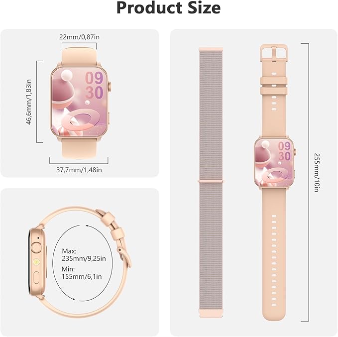 Blackview Smart Watch for Women, 1.91" HD Touchscreen Fitness Watch - Image 8