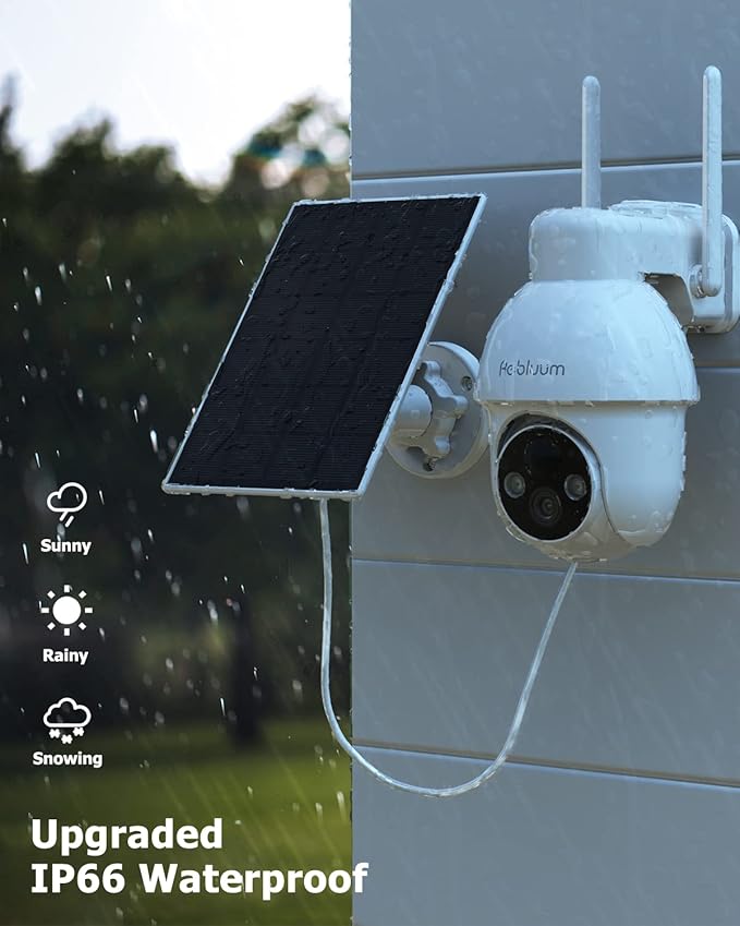 【2K】 Solar Security Cameras Outdoor Wireless, 2 Pack Outdoor Camera Wireless - Image 7